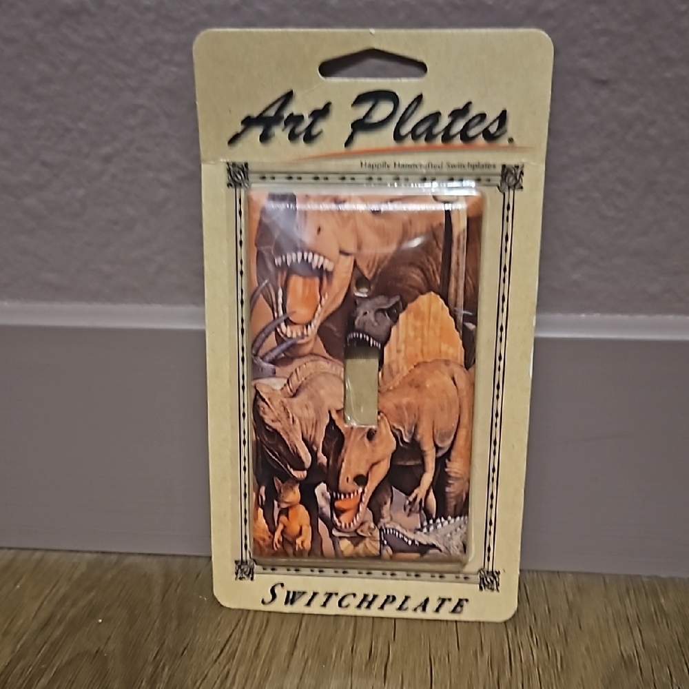 Art Plates Dinosaur Switchplate
